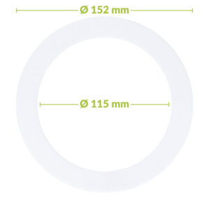 Led downlight verloopring | Ø115-152mm | Wit