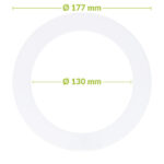 LED downlight adapter ring | Ø 130-177mm | White