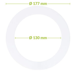 Led downlight verloopring | Ø 130-177mm | Wit
