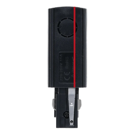 3-fase rail voedingsconnector | Rechts | Zwart - Afbeelding 2
