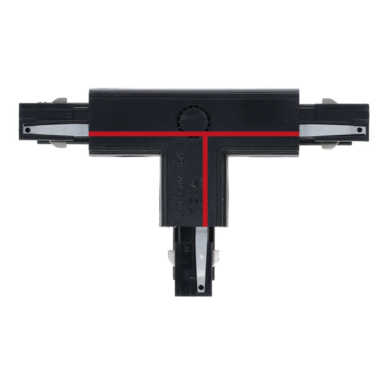 3-fase rail T-connector | Rechts-1 | Zwart - Image 2
