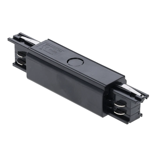 I-connector met voeding voor 3-fase rail in zwart