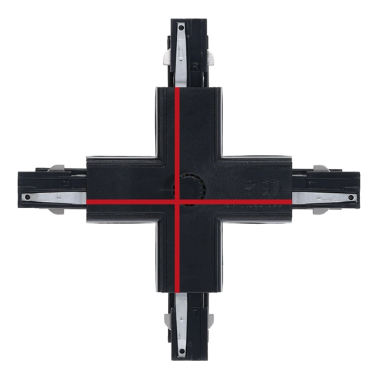 3-fase rail X-connector | Zwart - Image 2