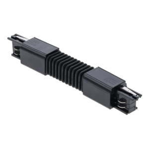 Flexibele connector voor 3-fase rail in zwart