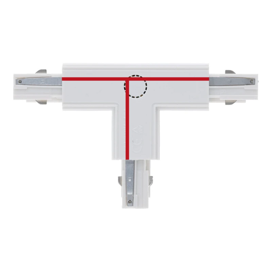 3-fase rail T-connector | Links-2 | Wit - Image 2