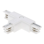 T-connector links-2 voor 3-fase rail in wit