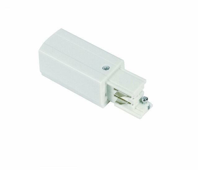 3-fase voedingsconnector links | Wit | 10 cm