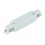 Witte I-connector met voeding voor 3-fase rail