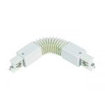 Witte flexibele connector voor 3-fase rail