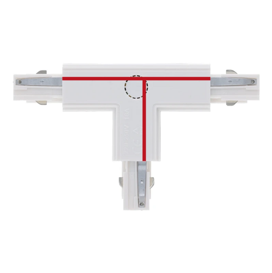 3-fase rail T-connector | Rechts-2 | Wit – Bild 2