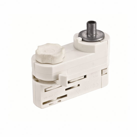 3-fase rail pendeladapter | 8 cm | Wit