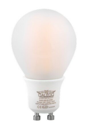 Qaledo LED kogellamp G45 GU10 4W 2700K mat dimbaar