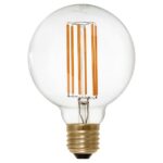 Qaledo LED filament globelamp G95 E27 6W 2200K helder dimbaar