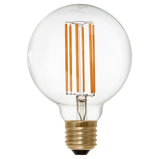 Qaledo LED filament globelamp G95 E27 6W 2200K helder dimbaar
