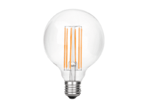 Qaledo LED filament globelamp G125 E27 6W 2200K helder dimbaar