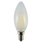 LED-filament kaarslamp met E14-fitting en mat afwerking