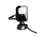 LED-Flutlicht mit Sensor 10W 4000K 1400lm IP65 Schwarz