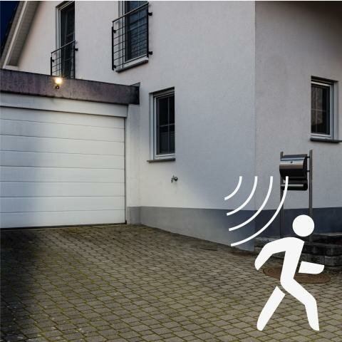 LED floodlight met sensor 20W 4000K 2800lm IP65 Zwart – Image 2