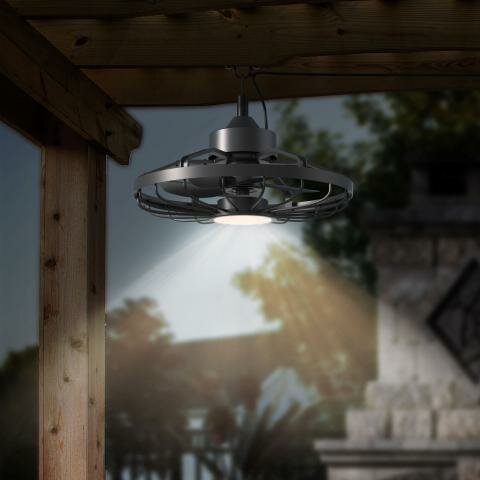 Hangende Plafondventilator met LED | 50cm | 22W LED | Afstandsbediening – Bild 2