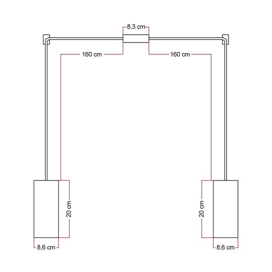 Hanglamp afmeting
