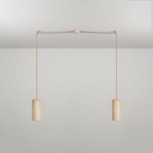 Creative-Cables Tub-E27 hanglamp | 2 houten spots