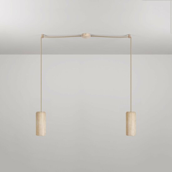 Creative-Cables Tub-E27 hanglamp | 2 houten spots