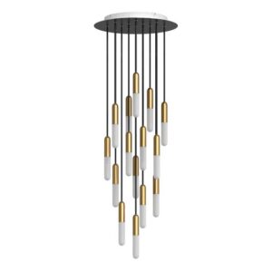 Creative-Cables P-Light hanglamp | 15 pendels | Messing