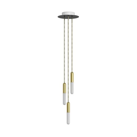 Creative-Cables P-Light hanglamp | 3 pendels | Messing