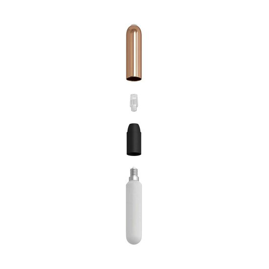 Hanglamp met 3 pendels en lichtbronnen koper – Made in Italy - Image 2