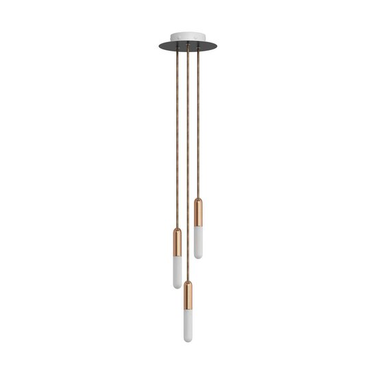 Creative-Cables P-Light hanglamp | 3 pendels | Koper