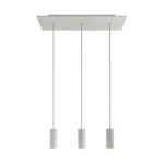 Creative-Cables Rose-One hanglamp | 3 pendels | Mat wit