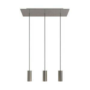 Creative-Cables Rose-One hanglamp | 3 pendels | Satijnstaal
