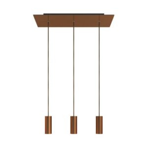 Creative-Cables Rose-One hanglamp | 3 pendels | Satijnkoper