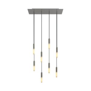 Creative-Cables Rose-One hanglamp | 8 pendels | Satijnstaal