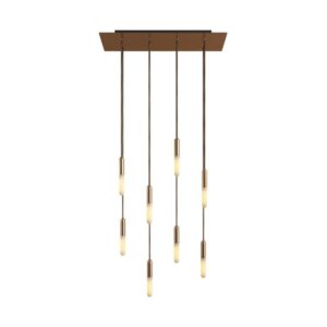 Creative-Cables Rose-One hanglamp | 8 pendels | Satijnkoper