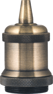 Antiek bronzen aluminium Bailey E27-retrofitting