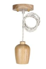 Bailey houten E27 pendelset | Plafondplaat | 1