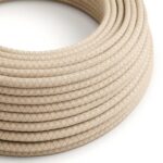 oudroze|beige Creative-Cables textielsnoer met diamant patroon