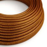 koper|glitter Creative-Cables textielsnoer met effen patroon