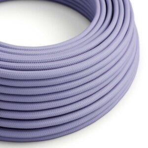 lavendel rond Creative-Cables textielsnoer met effen patroon