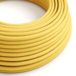 maisgeel rond Creative-Cables textielsnoer met effen patroon