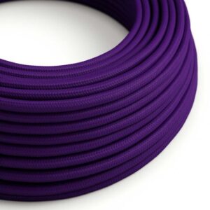 keizerlijk paars rond Creative-Cables textielsnoer met effen patroon