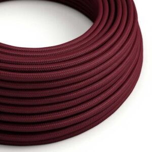 bordeauxrood Creative-Cables snoer van viscose met zijde-effect