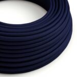 donkerblauw Creative-Cables snoer van viscose met zijde-effect
