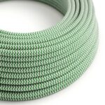 ThatsCreatief+ green and white zigzag iron flex