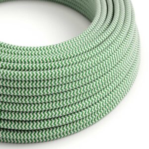 Strijkijzersnoer ThatsCreatief+ ZigZag groen-wit