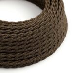 bruin Creative-Cables textielsnoer met gevlochten patroon