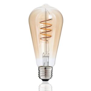 LED filament Edisonlamp ST64 E27 3W 2200K gebronsd dimbaar