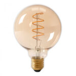 LED filament globelamp G125 E27 3W 2200K gebronsd dimbaar