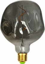 LED Kooldraadlamp Globe Curl Titanium Irregular G125mm E27 4W Dimbaar